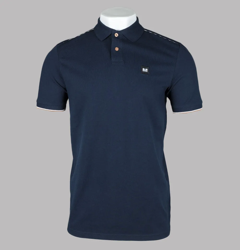 Weekend Offender Sakai Polo Shirt Navy/Mid House Check