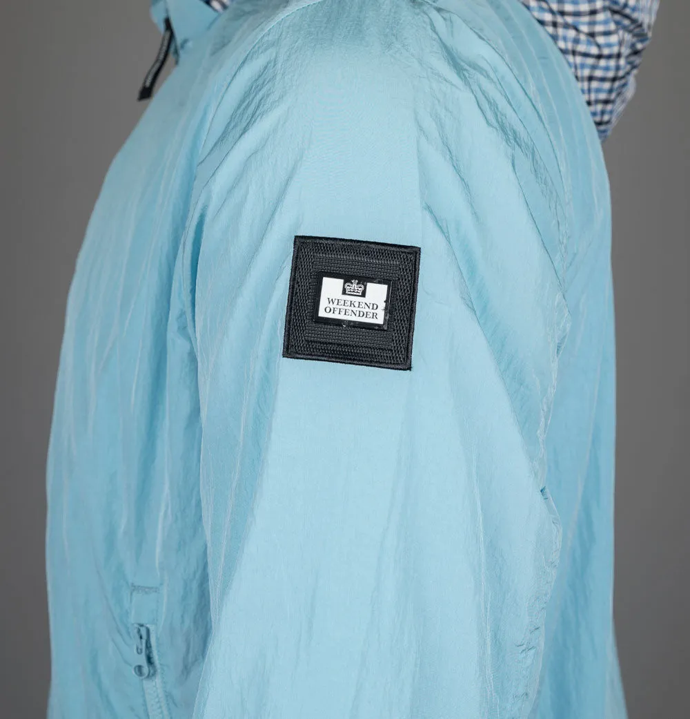 Weekend Offender Saunders Parachute Jacket Winter Sky/Blue House Check