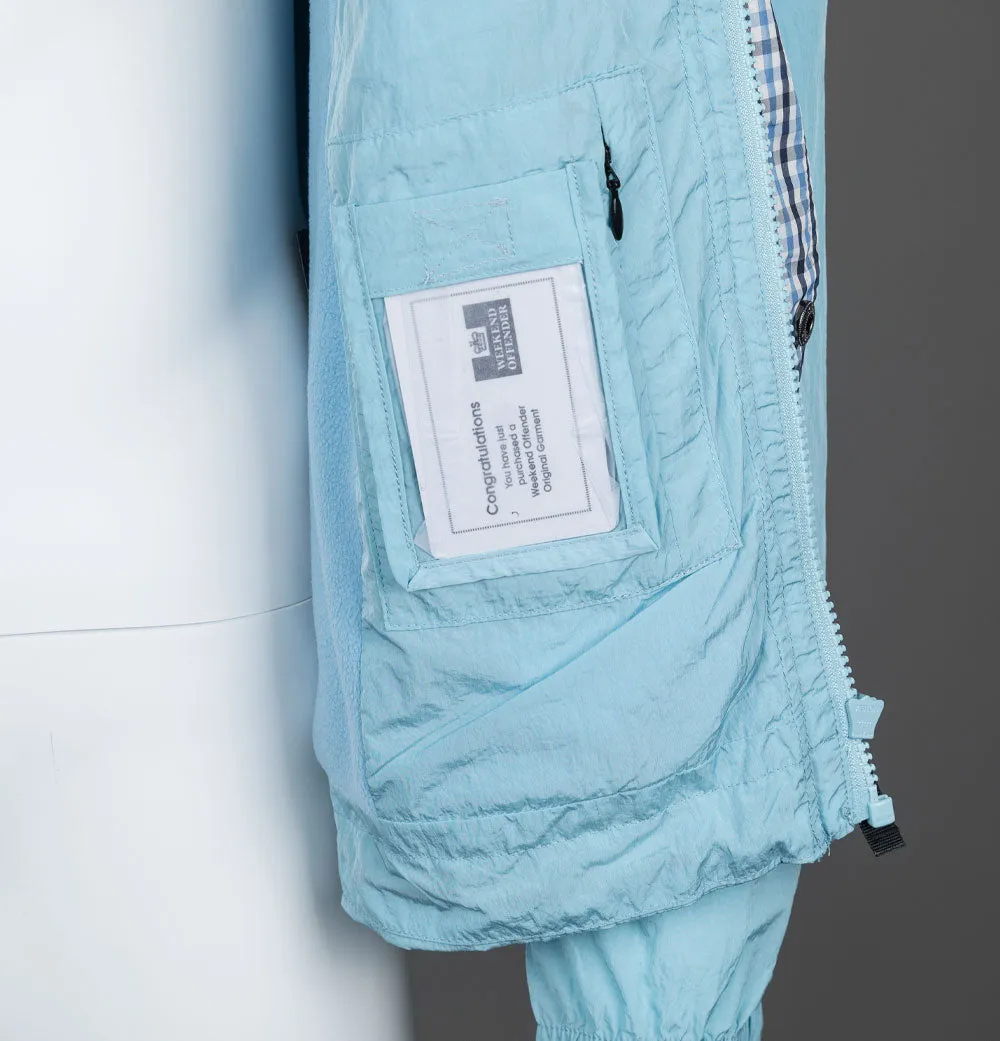 Weekend Offender Saunders Parachute Jacket Winter Sky/Blue House Check