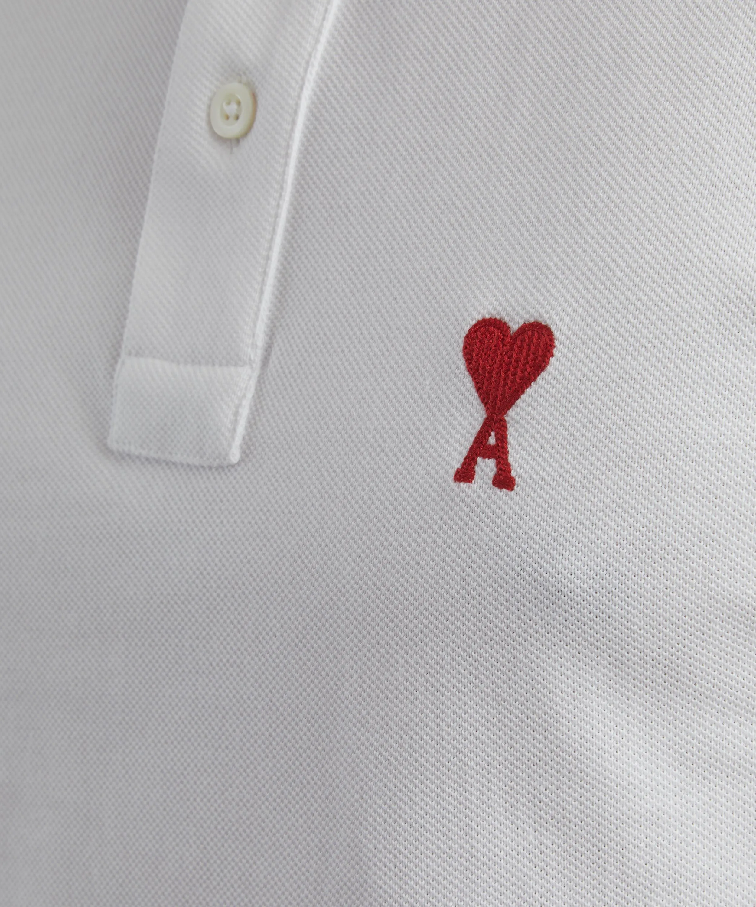 White Ami de Coeur Polo Shirt