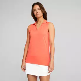 Women's CLOUDSPUN Coast Sleeveless Golf Polo | Fizzy Sun Heather