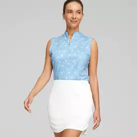 Women's CLOUDSPUN Island Flower Sleeveless Golf Polo